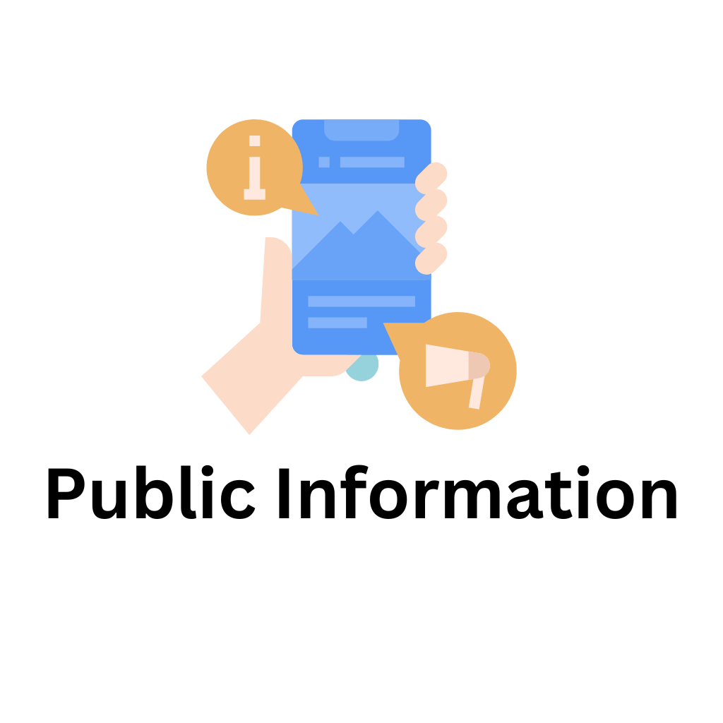 Public information home page